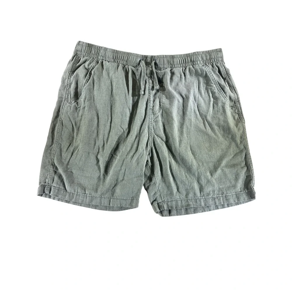 Jachs XL Mens‎ Green Casual Shorts Elastic Waist Drawstring Summer